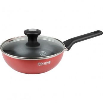Сковорода глубокая с крышкой RONDELL KORALLE 20x6,8 см Сковорода глубокая с крышкой RONDELL KORALLE 20x6,8 см